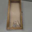 GraduationMall 5x12.5 Shadow Box Frame Solid Wood Glass Door Display Case with Linen Back and 6 Stick Pins,1.5 inches Interior Depth,Ideal for Memorabilia Pictures Flowers Medals Tickets (Carbonized Black)