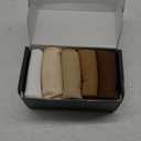 FGZ Women Thin Cotton Socks Soft Cozy Socks Cute Ankle Crew Socks 5 Pairs (9-11), Beige 