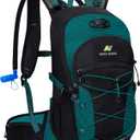 Hydration Backpack 3L Water Bladder, Hiking Water Backpack with Rain Cover, Insulation Hydration Daypack Rucksack for Cycling (03 Lake Green)