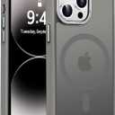 Newfuture Designed for iPhone 14 Pro Max Case with Magnetic [13 FT Military Drop Protection] [Compatible with Magsafe] Slim Translucent Matte Shockproof with Anti-Fingerprint Phone Case, Titanium Gray