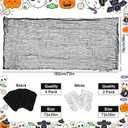 5 x Halloween Decorations Outdoor Indoor Creepy Cloth 4 Pcs Black 2 Pcs White Spooky Scary Halloween Deco for Party, Garden, Yard, Home, Pathway, Door 6 Pcs 30x72 inch