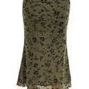 Verdusa Women's High Waisted Mesh Skirt Y2k Outfits Fishtail Bodycon Long Skirts Goth Clothes XXL