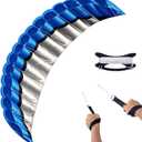 2.5m Dual Line Stunt Parafoil Kites with Flying Tool Power Sports Kite Outdoor for Beach Open Space Outdoor Places, Blue