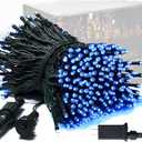 JMEXSUSS 250 LED Blue Christmas Lights: 91.5ft Extendable Blue String Lights Indoor Outdoor Waterproof with 8 Modes for Christmas Tree, Garden, Patio, Party, Holiday Decorations