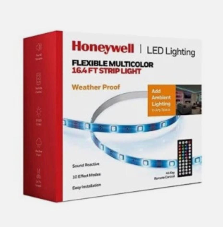 Honeywell 16.4ft Weatherproof LED Strip Light Indoor/Outdoor with Remote Control
