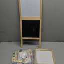 Double Sided Small Drawing Board, Chalkboard Adjustable Standing Easel Holder for Kids