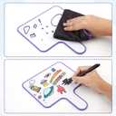 12pcs Dry Erase Answer Paddle, Answer White Boards Double Sided Whiteboard Pack Dry Erase Answer Board for Office School Classroom Teaching Meeting Family Party (9.6x8inch)