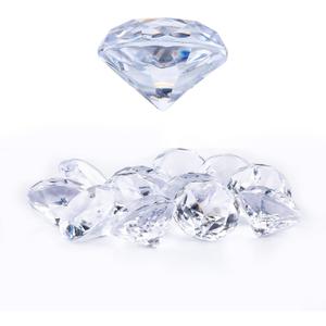 Niceup 26PCS Fake Diamonds Gem Toys, 1.5in Clear Pool Diving Gems Acrylic Plastic Gemstones for Kids, Party Décor Jewels Treasure Hunt Hiding Sensory Bin Filler Toys Craft Supplies