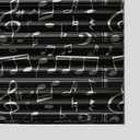 Redi Shade No Tools Original Printed Blackout Pleated Paper Shade, Music, 36" W x 72" L, 4 Pack