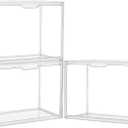 Acrylic Display Case 3 Pack Acrylic Box with Magnetic Door Clear Plastic Stackable Storage Bins with Lids Large , Figures Collectibles Display Bag Organizer, SANKEU