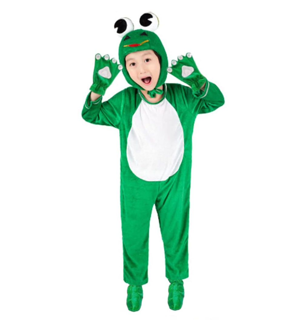 lontakids Boys Girls Frog Costume Kids Animal Cosplay Fancy Dress Outfit 140 cm