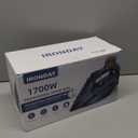 IRONDAY Steam Iron for Clothes Fast Heating, 1700W Iron Precision with Thermostat Dial, Ceramic Soleplate, Auto shutoff, Burst Steam, Self-Cleaning, 15.21oz Water Tank Ironing Clothes for Home, Blue