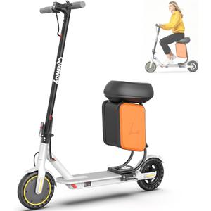 Qlaway 8.5''/10'' Adult Electric Scooter, 19/20MPH, 700/1000W Peak Motor, 15/22 Miles Long Range, Portable & Folding Commuter Escooter with Dual Braking - Suitable for Daily Commute & Short Trip