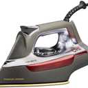 CHI Steam Iron for Clothes with 300+ Holes for Powerful Steam ing, Temperature Guide Dial, 1700 Watts, XL 10 Cord, 3-Way Auto Shutoff, Titanium Infused Ceramic Soleplate, Silver (13101)