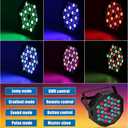 Aprjv Par Lights Stage Lights Uplights LED RGB Lighting DMX512 Sound Activation Multiple Lighting Modes Party Light for DJ, Disco, Stage, Wedding - 8 Packs