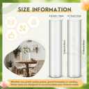 Nuogo 12 Pcs Clear Acrylic Cylinder Vases Wedding Centerpieces,16 Inch