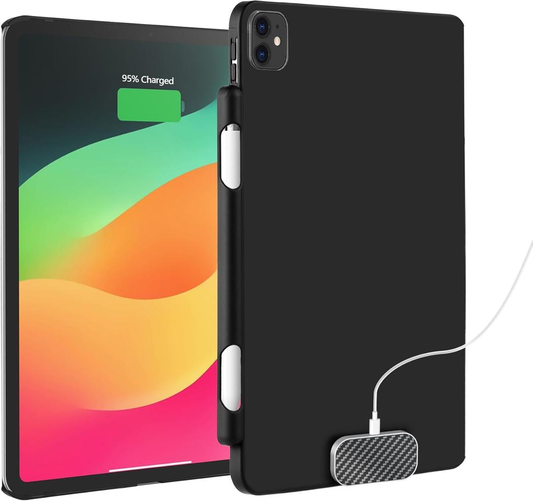 Pad Pro 11 Inch Case, Magnetic Wireless-Like Charging Case for Pad Pro 11 (1st/2nd/3rd/4th) & Pad Air 11 (M2/M3) & Pad Air 10.9 (4th/5th), Magic Keyboard Compatible Support iPencil 2