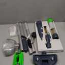 3 in 1 Rechargeable Pool & Spa Hot Tub Vacuum Cleaner - Dual Mode & Magnetic Drive System, 25m Ultra Fine Mesh Filters for Hot Tub, Small Above Ground Pools - 90 Mins, Oil Absorbers, Poles