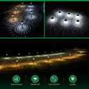 URAGO Super Bright Solar Lights Outdoor Waterproof-10 Pack, Dusk to Dawn Up to 12 Hrs Solar Powered Outdoor Pathway Garden Lights Auto On/Off, LED Landscape Lighting Decorative for Walkway Patio Yard