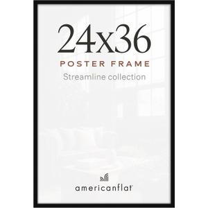 24x36 Poster Frame - Slim Molding - Black