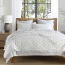 Amazon.com: HORIMOTE HOME 100% Linen Front/100% Cotton Back Quilt Set King Size, White Pre-Washed European Flax Linen Quilt, Diamond Stitch Bedspread Coverlet Bedding Set 3-Piece for All Seasons : Home & Kitchen