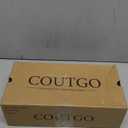 Coutgo Women's Mary Jane Flats Closed Square Toe Ballet Flat Dressy Comfortable Slip on Shoes (11, Black)