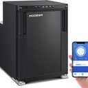 BODEGA [Upgraded 12 Volt Refrigerator, RV Refrigerator APP Control, 45L(1.6cu.ft) RV Fridge and Freezer, Electric Cooler with Lock, (-4-46) Fridge freezer 12/24V DC for Truck, RV, Camping, Travel (Black)