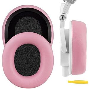 Geekria NOVA Replacement Ear Pads Compatible with Audio Technica ATH-M50X, M50XBT, M50XBT2, M50x ENSO, M60X, M50, M40X, M30, M20, M10 Headphones, Repair Parts (Pink)