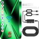 TV Antenna Indoor, 2800+ Miles Range Digital Antenna for Smart TV Indoor, HDTV Antenna for Local Channels with Amplifier, Outdoor Antenna Support 8K 4K 1080p All TVs -38FT Coax Cable