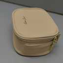 Mini Makeup Bag with Led Mirror,Small Travel Make up Bag 3 Light Modes Adjustable Brightness, for Women Organizer Cosmetic Bag, Portable Travel Train Toiletry Bag, for Pool Parties Work TouchUps