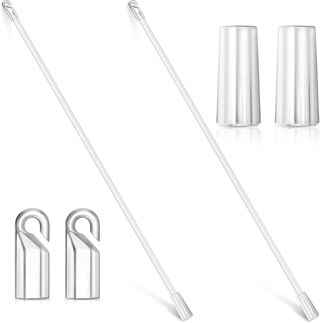 2 Pieces Blind Wand Vertical Blinds Replacement Parts Blind Stick Rod with Hook and Grip Clear for Window(Plastic,36 Inch) 2 Pieces Blind Wand Vertical Blinds Replacement Parts Blind Stick Rod with Hook and Grip Clear for Window(Plastic,36 Inch)