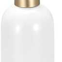 Uxcell Soap Dispenser-14Oz Ceramic Dish Hand Soap Dispenser with Pump for Kitchen Bathroom, White 2Pcs White