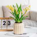 2PCS Self Watering Planters 4.5 Inch Self Watering Pots for Indoor Plants, African Violet Pots with Wick Rope, Flowers, Succulents, Herb, House Plants