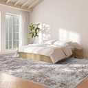 Abstract 10x14 Washable Rug: Modern Non Slip Area Rug Soft Carpet Foldable Distressed Stain Resistant Neutral Rugs for Living Room Bedroom Decor Large Indoor Farmhouse Rug 10'x14' Brick Gray