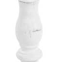 White Rustic Candle Holders for Pillar Candles,18-Inch Vintage Wooden Candle Holders Pillar,Candle Holder for Candlesticks,Farmhouse Style Accent Decor,Gift for Home (1Piece, 5.5" x 5.5" x 18.3")
