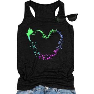 Tank Top Women Tshirts Family Vacation Short Sleeve Tops Summer Casual Tops, Large