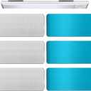 Konohan 6 Pcs Under Cabinet Lights Magnetic Sticky Replacement Magnetic Strips Blue Tape Strips with Adhesive Backing Cabinet Lights Sticky(2.36 x 1.18 Inches)