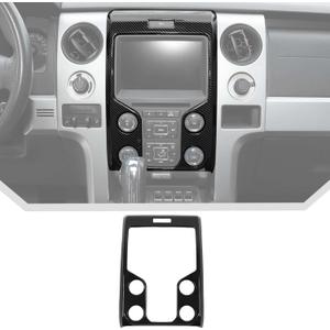 JeCar for F150 Carbon Fiber Interior Center Console Dash Panel Cover Trim Fit for Ford F150 Raptor 2013-2014 Interior Accessories