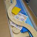 Tiny Land Pikler Triangle Set, 7-in-1 Foldable Pikler Triangle Climbing Toys Set for Kids,Baby Indoor Playground Jungle Gym, Wooden Montessori Climbing Set for Toddler (Sky Blue)