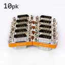DB9 Null Modem Adapter Male to Male 10 Pack