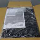 Vanity Stool Chair with Storage, Faux Fur Vanity StoolModern Soft Footrest Footstool Ottoman with Metal Legs, Multifunctional Anti-Slip Feet Fur Stool for Makeup Room, Bedroom,Black (Black)