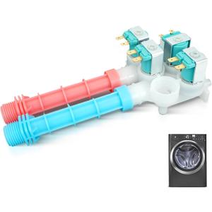 EIFLS60LT1 EIFLS55IIW0 Washer Water Inlet Valve Fit for Electrolux EIFLS55IIW1 EIFLS55IMB0 EIFLS60JIW0 EIFLS60LSS0 EIFLS60LT0 EIFLW50LIW0 EIFLW50LIW1 EIFLW55HIW0 EIFLW55HMB0 EWFLS70JIW0 EWFLS70JIW1