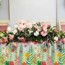 2 x Gatherfun Hawaiian Luau Party Supplies Set - Includes 2 Aloha-Themed Disposable Plastic Tablecloths,Tropical Party Decorations for BBQs, Tropical Parties, 54 x 108 Inch