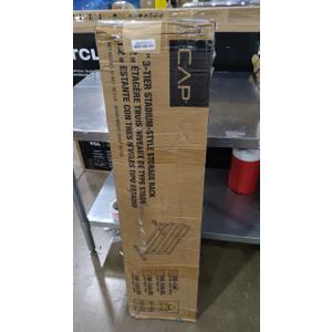 Cap 3-Tier Stadium-Style Storage Rack