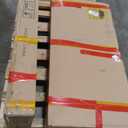 DWVO 6x4.4 FT Resin Storage Shed with Fence-Style and Side Windows, Lockable Door, and Vents for Garden, Backyard, Patio, Lawn, Gray