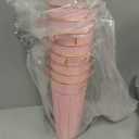 8 Pcs 11.8 Inch Tall Galvanized Flower Bar Pink Buckets with Handles - Tin Metal Vase for Home Decor, Wedding Centerpiece, Table Decorations - Unbreakable Tall Vase for Fresh Flowers