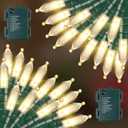 2 Pack Christmas String Lights with Built-in Timer - Total 100 LED 36ft Fairy Battery String Lights - Mini Lighting for Garden Festival Living room Xmas Tree Christmas Decorations - Warm White (Yellow)