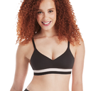 Hanes Women's Wireless, Natural Lift, Modal Full Coverage Bra, Wirefree T-Shirt Bra, Sizes S, black