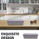 DOITOOL Chopsticks Drain Storage Box with Lid 2-Pack Kitchen Cutlery Organizer Container for Utensil and Tableware Storage Food Grade Drying and Waterproof Design 11.02X5.11X5.51In