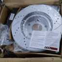 Brake Kit for 2012-2017 Toyota Camry, 2013-2018 Avalon, Lexus ES350 ES300h Drilled And Slotted Geomet-Coated Disc Brake Rotors 2014 2015 2016 2017 Ceramic Brakes Pads Front And Rear Replacement